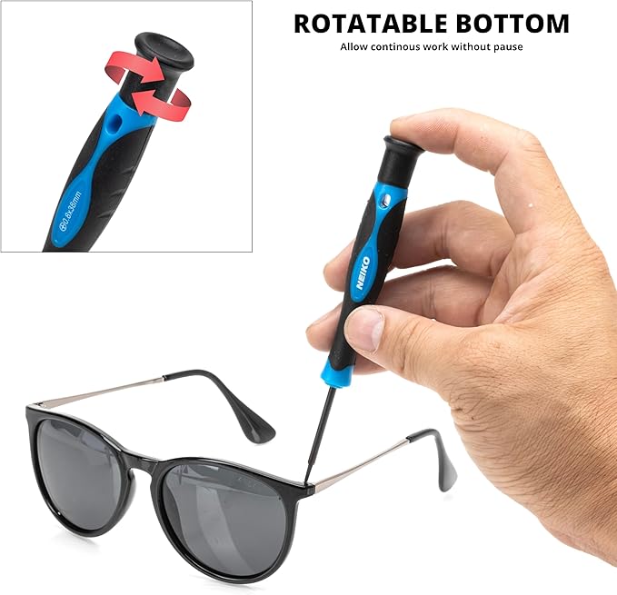 NEIKO 01379A Master Screwdriver Set, 32 Piece Magnetic Precision Screwdrivers, Phillips, Flathead, Slotted, and Torx Drivers, Includes Magnetizer and Demagnetizer, Small Magnetic Screwdrivers