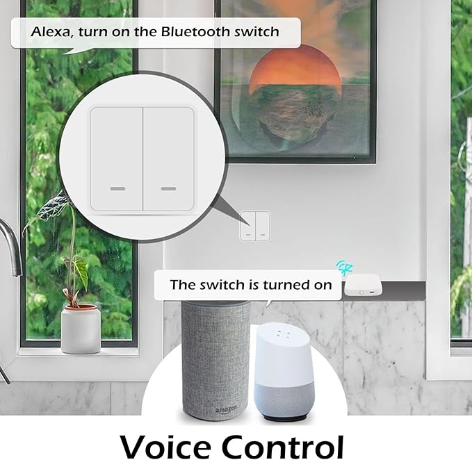 Tuya Smart Hub, WiFi Gateway for Smart Door Lock(Tuya BlE) with Remote Control, Bluetooth to WiFi Bridge, Bluetooth Mesh(SIG), Compatible with Alexa & Google Assistant, Supports 2.4GHz Bands
