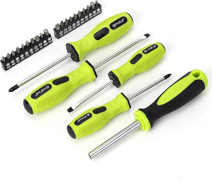 FASTPRO 236-Piece Home Repairing Tool Set, Mechanics Hand Tool Kit with 12-Inch Wide Mouth Open Storage Bag, Household Tool Set for DIY, Home Maintenance, Green