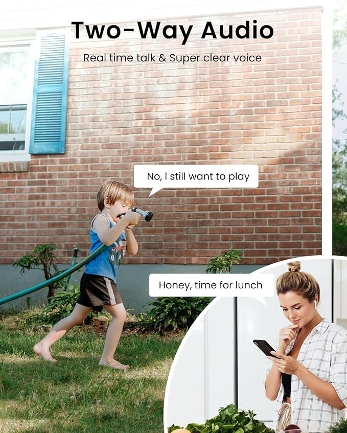 ANRAN 2K Cameras for Home Security Outside, Solar Security Cameras Wireless Outdoor, Battery Powered WiFi Surveillance with Human Detection, Color Night Vision, Spotlight, Works with Alexa (4 Pack)