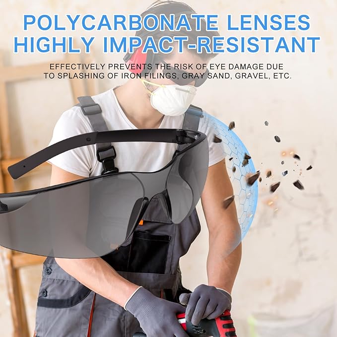 Safety Glasses ANSI Z87.1 Certified for Men & Women - Durable Lab Protective Eyewear for Chemistry & Research