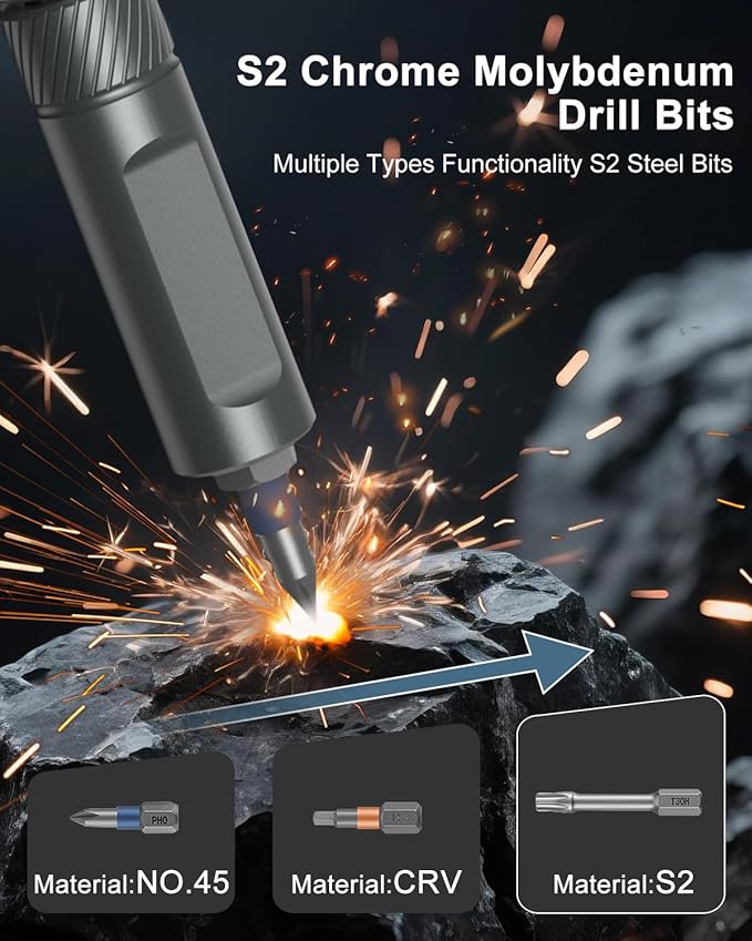 Upgraded 42 in 1 Magnetic Screwdriver Set, Ankilo DIY Ratchet Screwdriver Set, Multi Bit Magnetic Drive with 40 PCS Magnetic Bits, Portable Repair Tool Kit for Home, Bike, Repairs