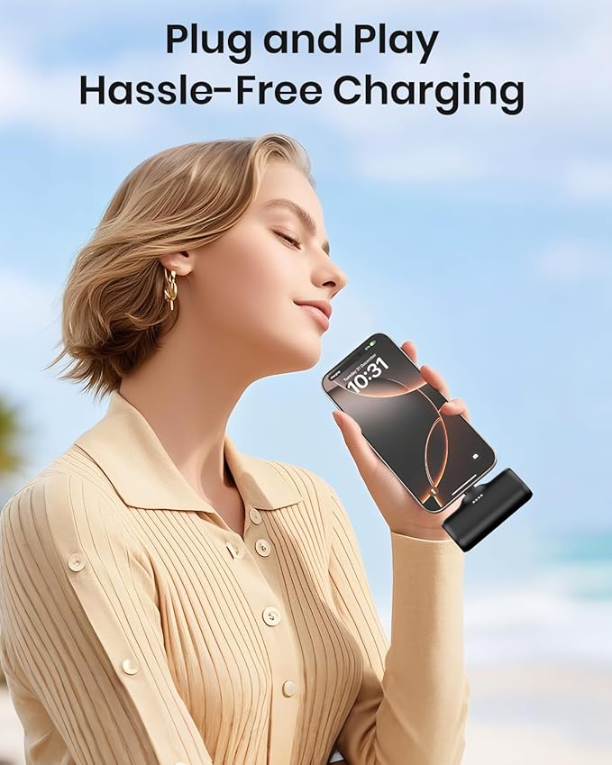 [2-Pack] A ADDTOP-Mini-Portable-Charger-5000mah - 20W PD Fast Charging Portable Phone Charger Ultra-Compact USB C Battery Pack for iPhone 16/15 Series/Galaxy/Android etc (Black+Black)