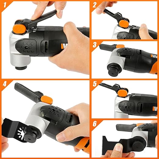 100 Pcs Oscillating Tool Blades, Quick Release Multitool Blades for Wood and Plastic, Compatible with Milwaukee, Ryobi, Makita, Bosch, and Craftsman