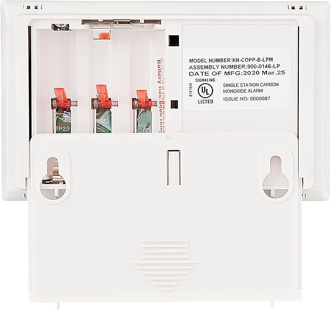 Kidde Carbon Monoxide Detector, AA Battery Powered CO Alarm with LEDs, Test-Reset Button, Low Battery Indicator, Portable