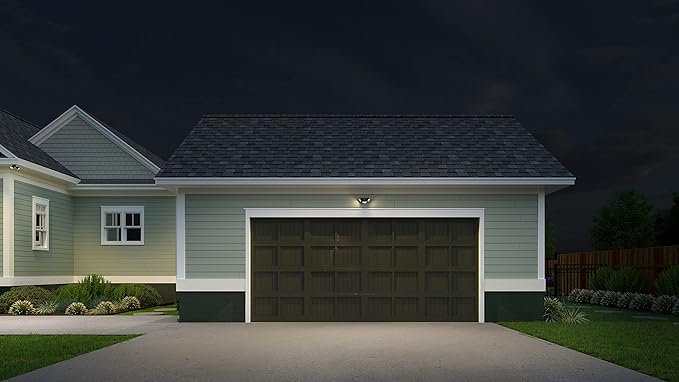 Lithonia Lighting HomeGuard 2-Light LED Outdoor Flood Lights, Motion Sensor Outdoor Lights with Dusk to Dawn, Adjustable Lumens and Color, Round Heads, Dark Bronze (HGX LED 2RH ALO SWW2 120 PIR DDB)