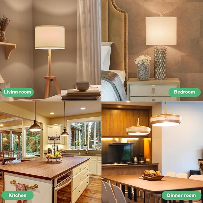 48 Pack LED Light Bulbs 60 Watt Equivalent, A19 5000K Daylight, 800 Lumens, E26 Base, Non-Dimmable, 8 Watt Energy Efficient LED Bulbs for Home Lighting