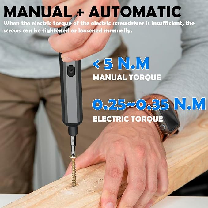 Electric portable screwdriver. 70-in-1 mini precision electric screwdriver set. Essential repair tools for home use.