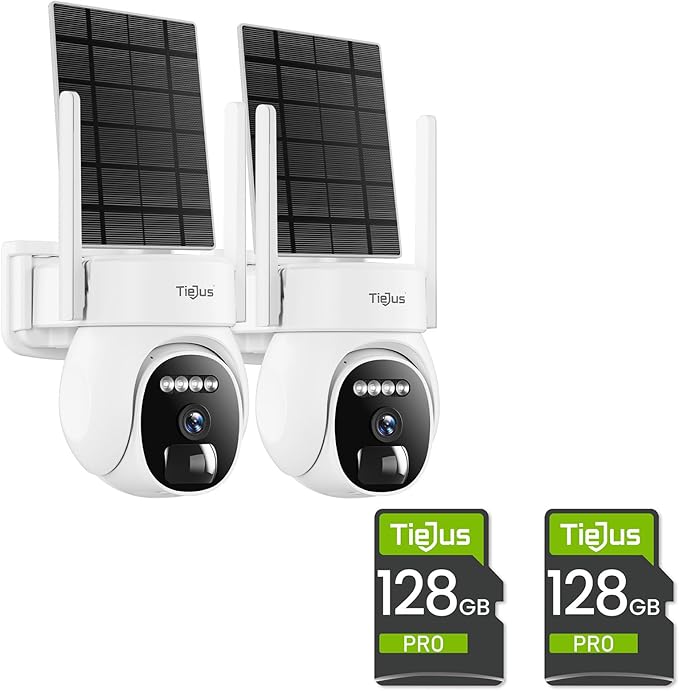 2 Packs 128GB SD Card for Security Camera, Memory Card Full HD Video Compatible with Digital Camera