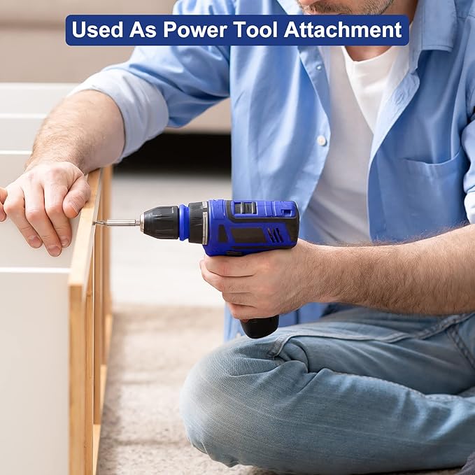 SHARDEN Multibit Screwdriver 13-in-1 Screw Driver Set Adjustable Extension Screwdriver Multitool All in One with Torx Security, Flat Head, Phillips, Hex, Square and 1/4 Nut Driver