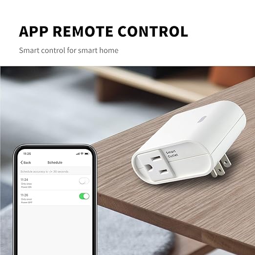 Z-Wave Outlet Plug-in Socket, Smart Plug, 1 On/Off Outlet & 1 Alway On Outlet, Z Wave Hub Required, Built-in Repeater, Works with SmartThings, Wink, Alexa, Google Assistant
