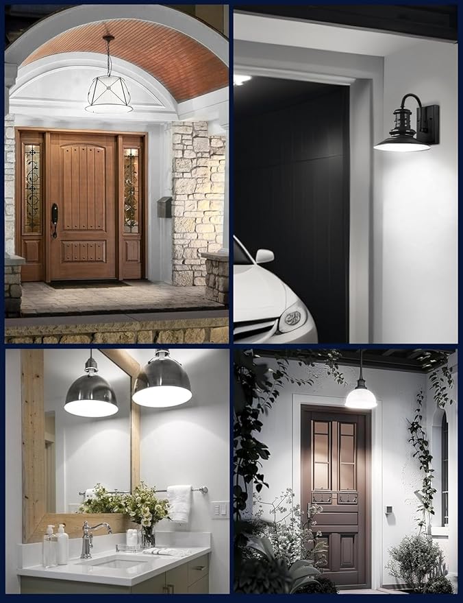 NS 2 Pieces 70W G25 LED Bulbs 10500LM [1-Set] – Motion Sensor + Dusk-to-Dawn, E26/E39 Base, 35K Hours, 90 CRI, ETL/FCC Certified | Non-Dimmable | Beam Angle: 360° | Dimensions: 2.51” (W) x 6” (H)