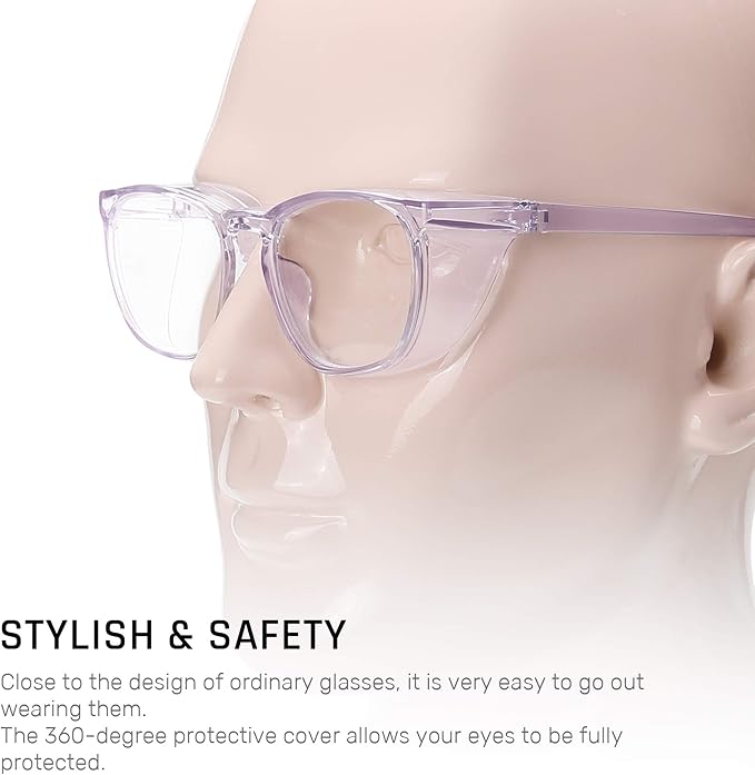 MORK&SUKY Safety Glasses, Stylish Goggles With No Fog Lense, Alternatives To Regular Protective Eyewear For Lab and Nursing.