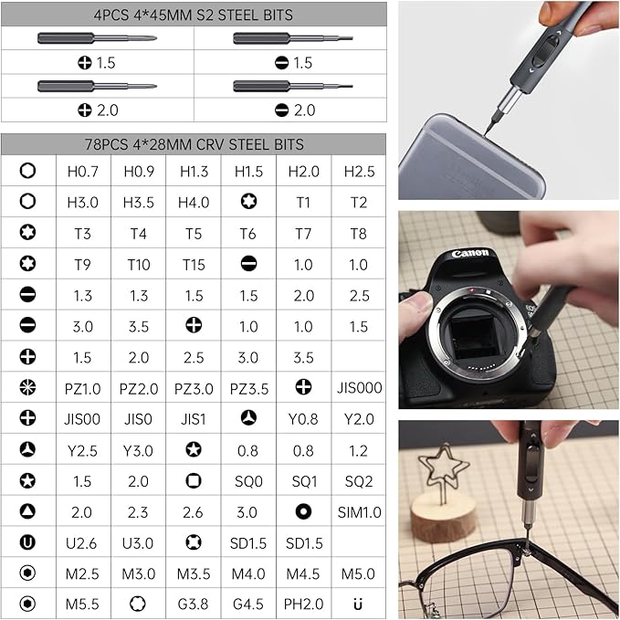 Metal Small Ratchet Screwdriver Set, JAKEMY Portable Ratcheting Screwdriver Kit with 90 Magnetic Bits and Opening Pry Tool for Laptop, Computer, MacBook, Phone, Watch, Console, Eye Glasses, DIY