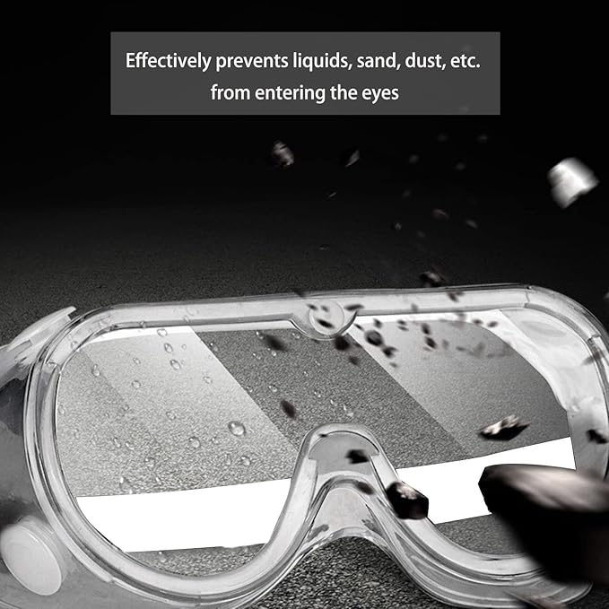 Kid Safety Goggles 8 Pack - Adjustable Lightweight Boys Girls Protective Safety Glasses Crystal Clear Eye Protection