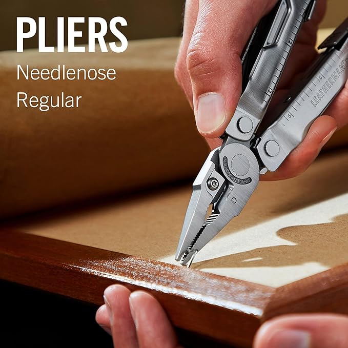 LEATHERMAN, Rebar Multitool with Premium Replaceable Wire Cutters and Saw, Stainless Steel with Nylon Sheath