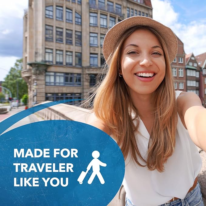 OREI American USA To European Plug Adapter – Type E/F Schuko Plug Adapter - Use in Germany, France, & More - CE Certified – For Mobile, Laptop & Camera Chargers - 6 Pack