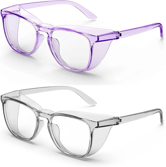 Stylish Safety Glasses, Clear Anti-Fog Anti-Scratch Protective Glasses For Men And Women