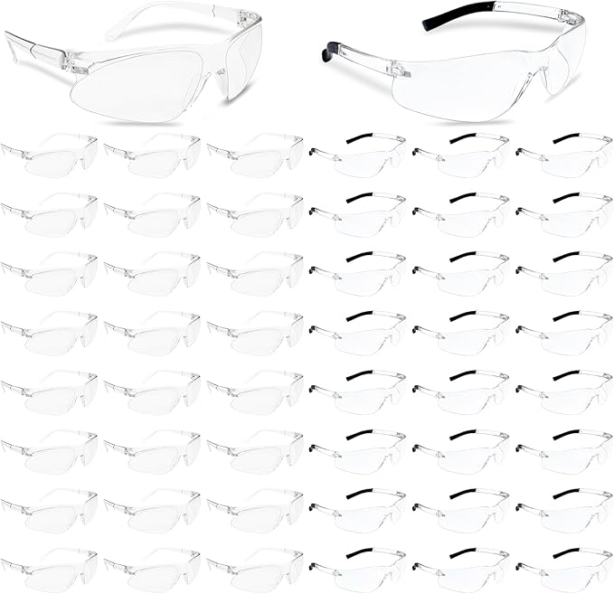 JDHXBMW Safety Glasses for Men Women ANSI Z87 UV Protective Eyewear Bulk Lab Goggles