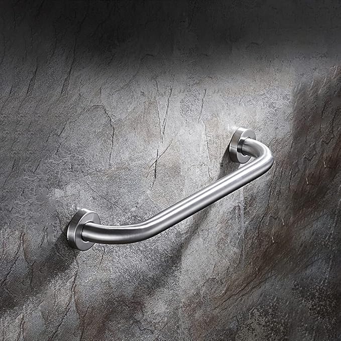 Stainless Steel Bathroom Safety Shower Grab Bar, Anti Slip Bathtubs Grab Bars,Toilet Assist Saft Handle Handrail ADA Compliant 500lbs for Handicap Elderly Senior (Brushed, 24 inches)