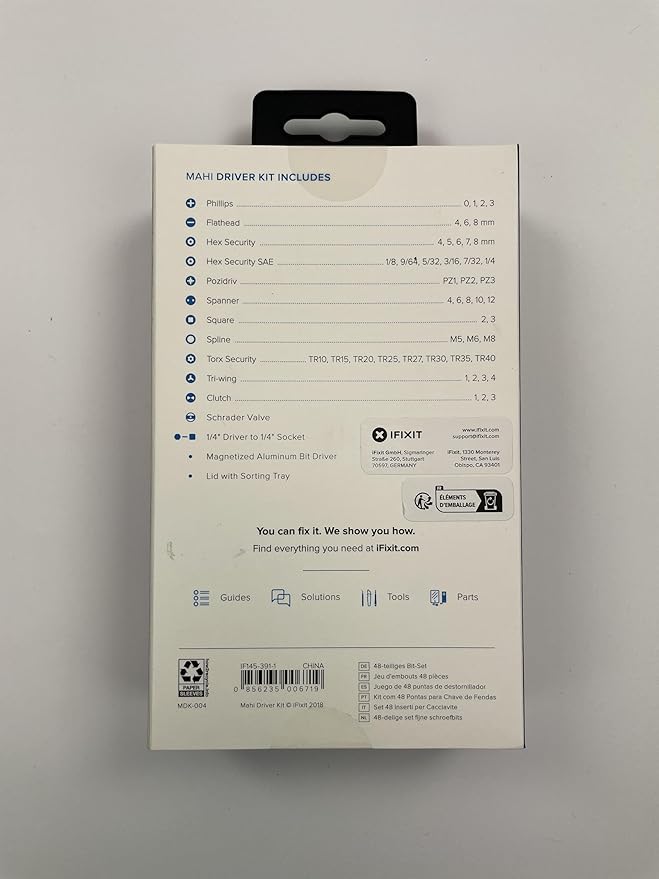iFixit Mahi Driver Kit - Precision Bit Set for General Household Repair