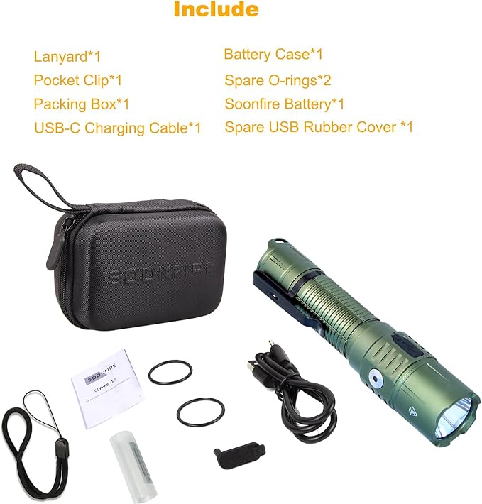 MX77 Military Grade Tactical Flashlight, High 2530 Lumen Police Flashlight with Holster, Long 362 Mters Throw, for Outdoor Rescue, Searching, Hiking and Law Enforcement Flashlights