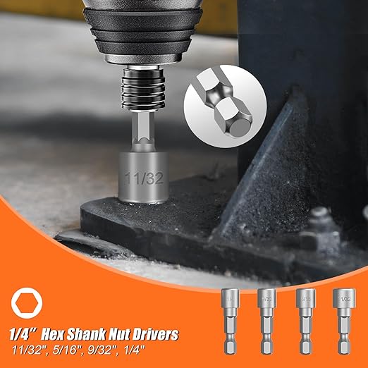 ENERTWIST 105 Pcs Drill Bit Set - HSS Titanium Coated, Carbon Steel Woodworking Bits, Hole Saws & Screwdriver Bits for Wood, Metal, Cement in Durable Case