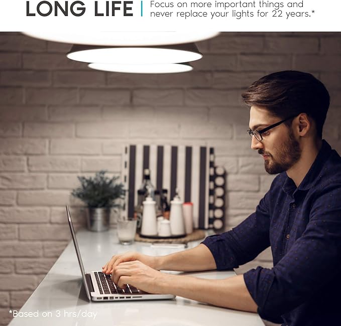 LUXRITE A19 LED Bulb 75W Equivalent, 1100 Lumens, 4000K Cool White, Dimmable Standard LED Light Bulbs 11W, Enclosed Fixture Rated, Energy Star, E26 Medium Base - Indoor and Outdoor (12 Pack)