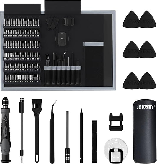 Precision Screwdriver Set, JAKEMY 142 in 1 Professional Electronics Repair Tool Multiple Screwdriver Bit Set with Working Rubber Mat for Laptop, Computer, Macbook, PC, iPhone, Phone, PS4, Xbox, Drone