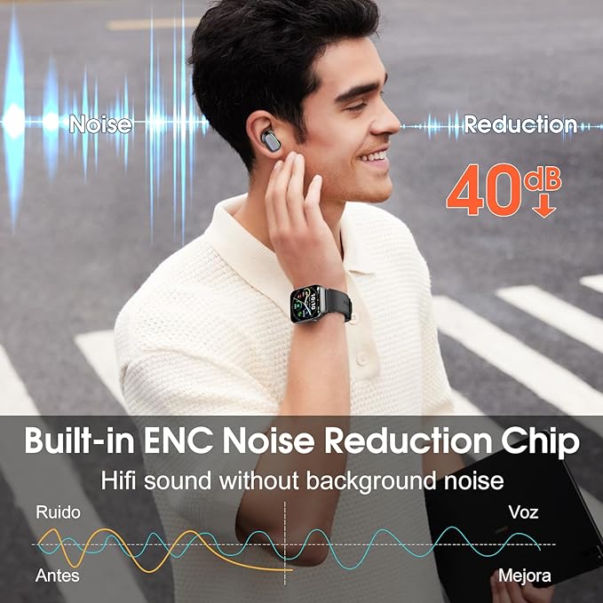 AI Language Translator Earbuds Real Time, 164 Language/6 Translation Modes Translator Earbuds 3-in-1 Translation Headphones, Bluetooth 5.4 Translation Device for Travel Business Learning, Black