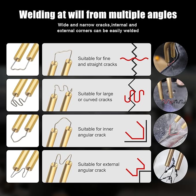 Upgraded 220W Cordless Plastic Welder, 1000PCS Staples, USB Rechargeable Cordless Car Bumper Repair Kit with 5000mAh Battery,Hot Stapler Kit, Plastic Welding Kit, Plastic Repair Kit