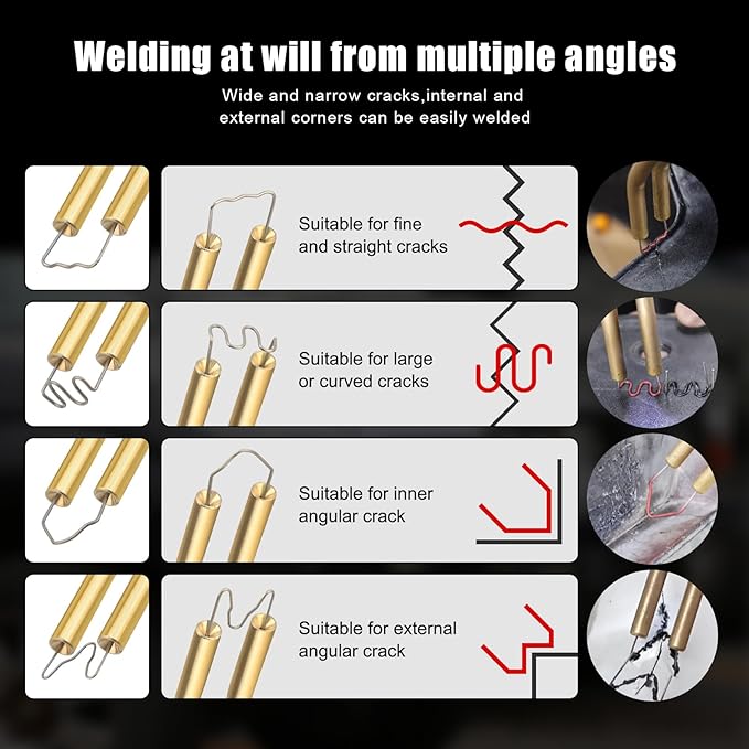 ATOLS Plastic Welder, 1000PCS Staples, Plastic Welding Kit, Hot Stapler Kit, Plastic Welder Gun Kit, Car Bumper Repair Kit, Plastic Repair Kit