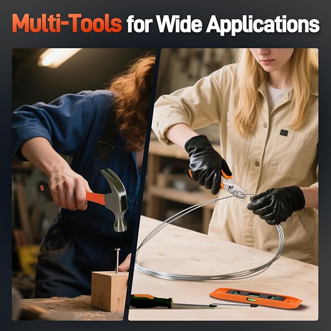 COMOWARE 171-Piece Home Tool Kit with Drill, 20V Cordless Power Drill Combo Set, Complete Household Repair Tools for Men & Women in Garden, Office, DIY Projects