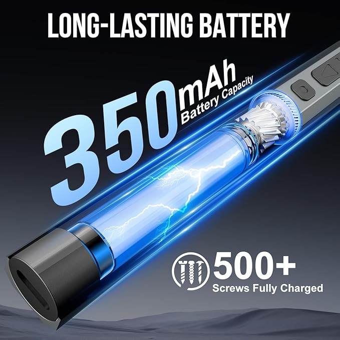 STREBITO Mini Electric Screwdriver Set 144-Piece Electric Precision Screwdriver, 3.7V Power Screwdriver Cordless, Rechargeable Small Electric Screwdriver Kit, PC Electronic Phone RC Drone Repair Tool