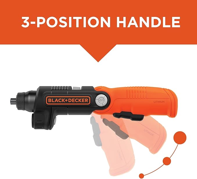 BLACK+DECKER 4V MAX* Cordless Screwdriver with LED Light (BDCSFL20C)