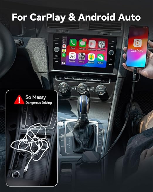 Multi Charging Cable, 2Pack 5 in 1 Retractable Lightning Charger Cable 60W USB C to USB C Fast Charging,Multiple USBC Cord Multi Car Charger for iPhone 17/16/15/14 Pro Max,iPad,Samsung S25 S24,Tablets