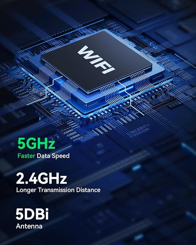 Ctronics [10X Hybrid Zoom] Dual-Lens 4K 8MP Security Camera Outdoor, Auto Tracking & Zoom, 2.4/5GHz WiFi, AI Human/Vehicle/Animal Detection, 256GB TF/Cloud/FTP/NAS Storage, Color Night Vision