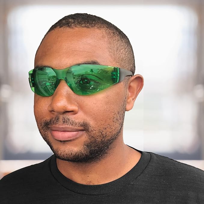 BISON LIFE Keystone Color Lens Safety Glasses | Anti Scratch | Impact Resistance | ANSI Z87.1 Standard | UV 400 Protection