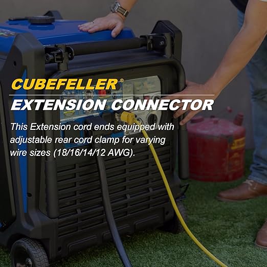 CUBEFELLER® Extension Cord Ends Male Kit, Replacement Plug, 3 Prong, 15Amp, 125Volt, NEMA 5-15P,UL Listed, 10pcs,Comes with a Screwdriver,ER0105P(Yellow)