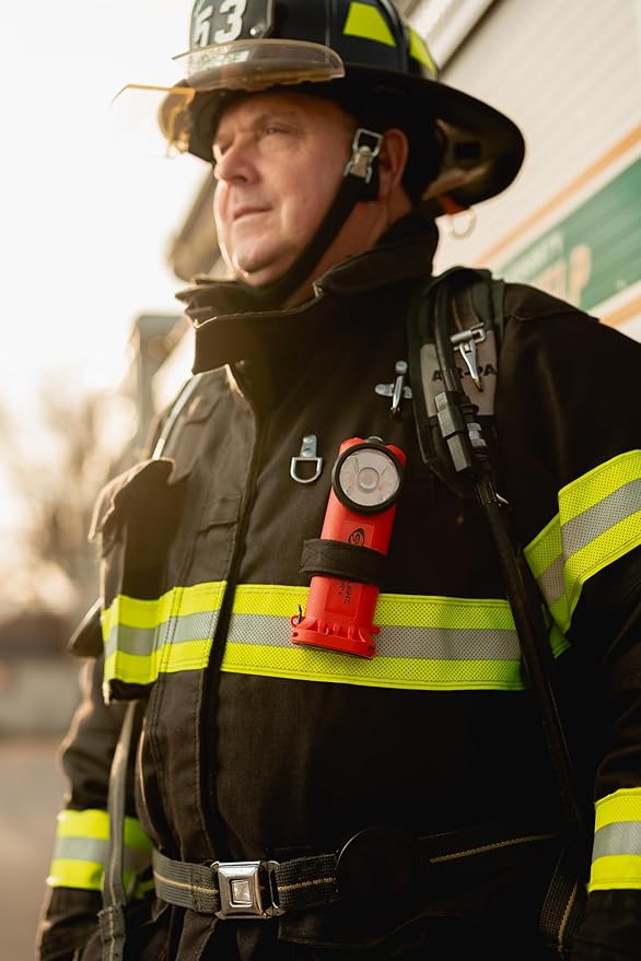 Streamlight 90950 Survivor X 250-Lumen Right-Angle Firefighter's Flashlight with Three (3) "AA Alkaline Batteries, Orange