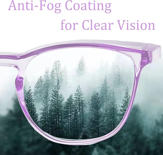 Safety Glasses for Men Women, Anti Fog Safety Goggles Comfortable Blue Light Blocking UV Protective Adult Nurse