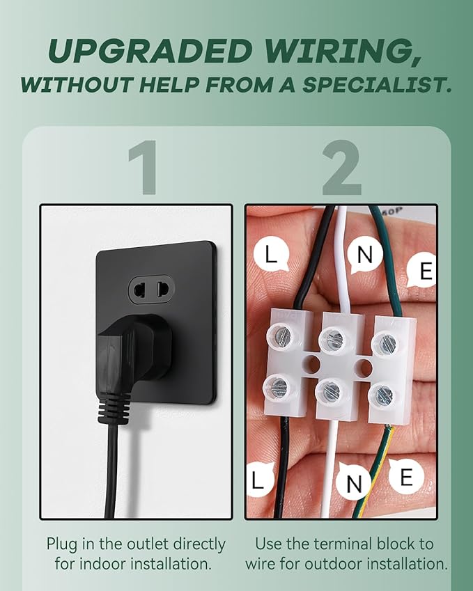 Radon Fan 260CFM Radon Mitigation System 4" Electric Inline Duct Waterproof Radon Mitigation Fan for Outdoor Use Weather Resistance