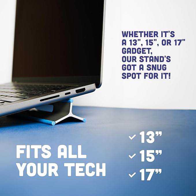 Steepy Portable Laptop Riser - 3 Height Adjustable Stand for Desk