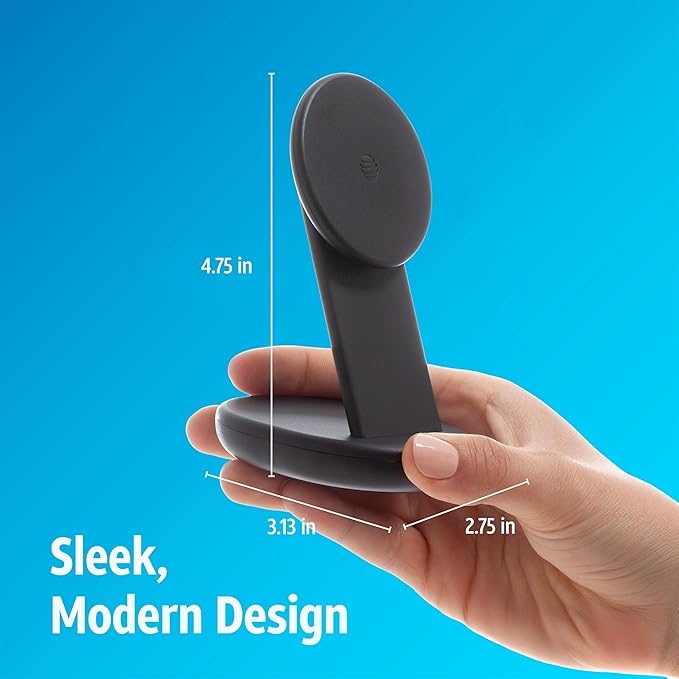 AT&T 15W Magnetic Qi Wireless Charging Stand Black Fast Charge Pad with Magnetic Alignment USB-C Power Delivery Case Friendly Compatible with iPhone Samsung Galaxy Google Pixel