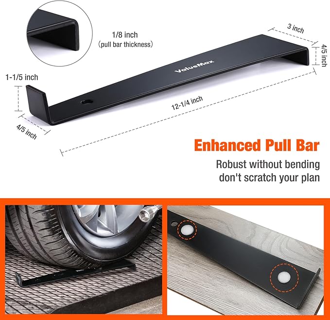 ValueMax Laminate Wood Flooring Installation Kit with Solid Tapping Block, Wider Heavy Duty Pull Bar, Reinforced Double-Faced Mallet with Non-Slip Soft Grip, Foam Kneepads, 30-Piece Spacers