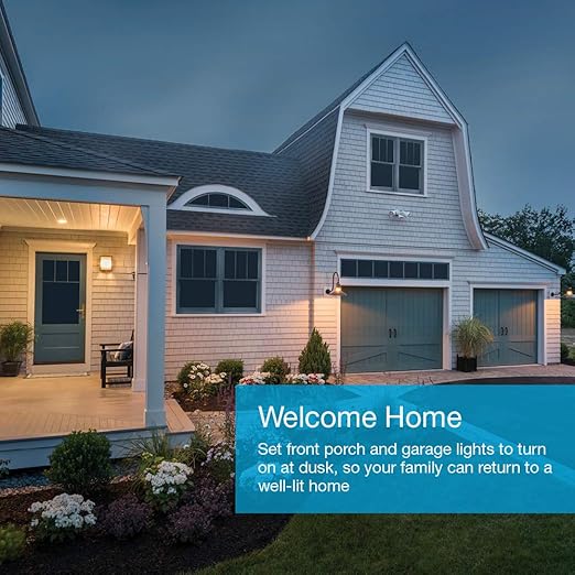 Lutron Caseta Deluxe Smart Light Switch Kit w/ Wall Plate and Smart Hub, Compatible w/ Alexa, Apple Home, Google Home, Single-Pole/3 Way, 5 Amp, P-BDG-PKG2WS-WH