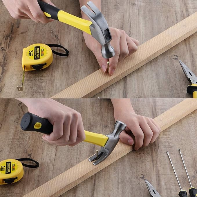 DOWELL 24 Pieces Homeowner Tool Set, Home Repair Hand Tool Kit with Portable Tool Bag