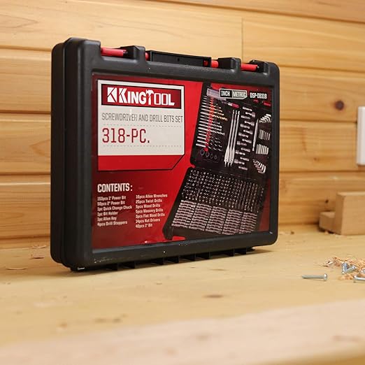 KingTool Drilling and Driving Accessory Kit (KingTool 318-Pieces Screwdriver and Drill Bit Set)