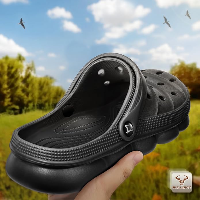 BULLIANT Men Clogs,Comfortable Mules Sandals for Men Women Cushioned Footbed Arch Support-EVA Ligthweight