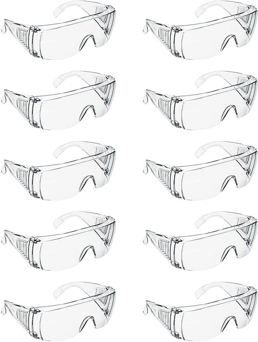 EISCO Vented Safety Glasses - Anti-Fog, Impact Resistant - UV Protection - Sideshield - Fits Over Eyeglasses - Ideal for Labs